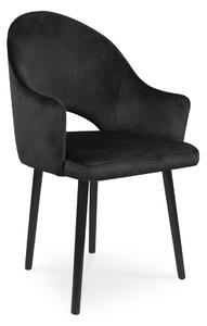 Krzesło tapicerowane BARI czarny /KR07