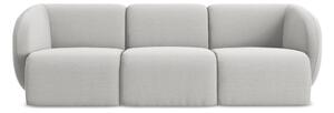 Jasnoszara aksamitna sofa 244 cm Lani – Makamii
