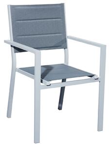 Aluminiowe krzesło na ogród z podłokietnikami Diverso