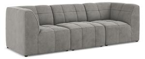 Szara aksamitna sofa 255 cm Aloha – Makamii