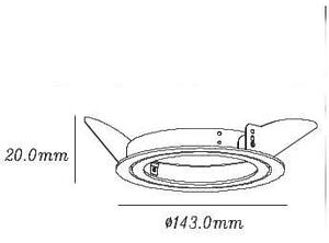 Sufitowa LAMPA podtynkowa NERO LP-4424/1RS WH Light Prestige metalowa OPRAWA okrągły WPUST do zabudowy movable biały - biały