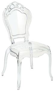 Stylizowane krzesło z tworzywa bez podłokietników King