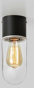 Sufitowa LAMPA loftowa ZEN 107796 Markslojd szklana OPRAWA industrialny plafon tuba do łazienki IP44 czarna przezroczysta