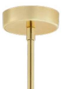 Modernistyczna LAMPA wisząca CUMULUS 10752145 Kaspa metalowa OPRAWA szklane kule balls ZWIS molekuły złote białe - Złote