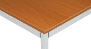 Stół do jadalni i stołówki, 1600 x 800 mm, jasnoszara konstrukcja, czereśnia