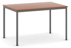 Stół do jadalni i stołówki, ciemnoszara konstrukcja, 1200x800 mm, czereśnia