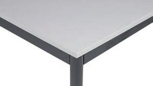 Stół do jadalni i stołówki, 1600 x 800 mm, ciemnoszara konstrukcja, szary