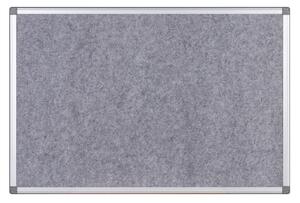 Tekstylna tablica ogłoszeń, szara, 1200 x 900 mm