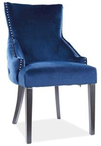 Stylizowane krzesło z ozdobnymi pinezkami George Velvet