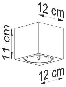 Spot LAMPA sufitowa SOL SL698 metalowa OPRAWA kwadratowy downlight natynkowy biały - biały