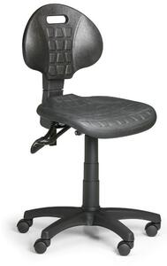 Krzesło PUR, asynchroniczna mechanika, do miękkich podłóg