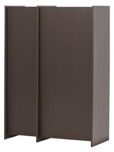 Ciemnobrązowa szafka w dekorze jesionu 102x140x44 cm Brock – WOOOD