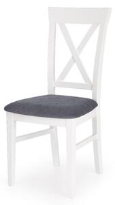 Krzesło BERGAMO białe/szare HALMAR