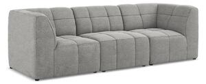 Szara sofa z materiału bouclé 255 cm Aloha – Makamii