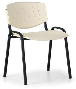 Antares Krzesło konferencyjne TONY, kremowy - kolor konstrucji czarny