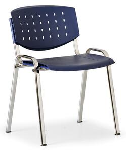 Antares Krzesło konferencyjne TONY, niebieski - kolor konstrucji chrom