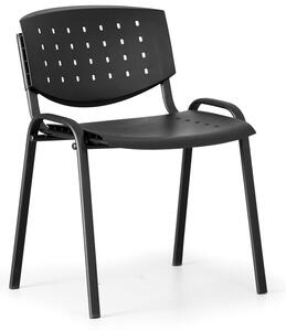 Antares Krzesło konferencyjne TONY, czarny - kolor konstrucji czarny