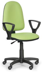 EUROSEAT Krzesło robocze TORINO z podłokietnikami, zielony
