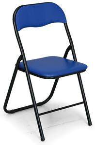 Składane krzesła konferencyjne BRIEFING 4+2 GRATIS, niebieske