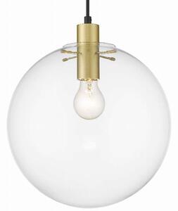 LAMPA wisząca PUERTO LP-004/1P L GD Light Prestige skandynawska OPRAWA szklana kula zwis przezroczysty złoty - złoty