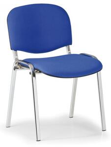 Krzesło konferencyjne VIVA chrom 3+1 GRATIS, niebieske