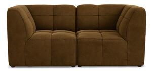 Musztardowa aksamitna sofa 180 cm Aloha – Makamii