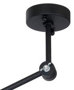 Industrialna lampa sufitowa 808PL/G1/Z Aldex regulowana kopuła na wysięgniku czarna - czarny || złoty
