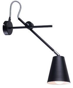 Ścienna lampa loftowa 1008C1 Aldex regulowany kinkiet na wysięgniku czarny