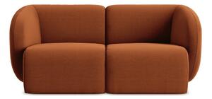 Aksamitna sofa w kolorze terakoty 174 cm Lani – Makamii