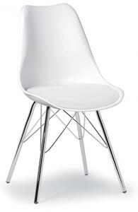 Krzesło konferencyjne CHRISTINE, białe