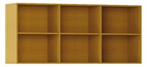 Biblioteka INTEGRO s półkami, wyższa, 835 x 1750 x 400 mm, 6 półek, czereśnia