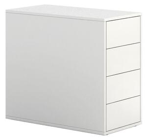 PLAN Kontener biurowy BLOCK White, 4 szuflady