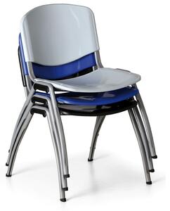 Krzesło do jadalni plastikowe LIVORNO PLASTIC, czarne