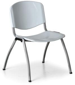 Plastikowe krzesło kuchenne LIVORNO PLASTIC, szare