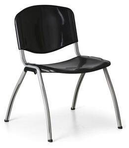 Krzesło kuchenne LIVORNO PLASTIC, czarne
