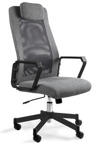 Krzesło biurowe obrotowe Fox czarny/szary