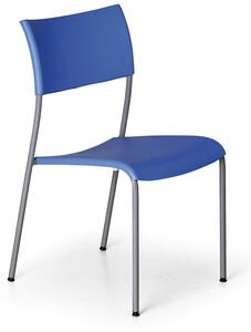 Plastikowe krzesło kuchenne FOREVER, niebieskie