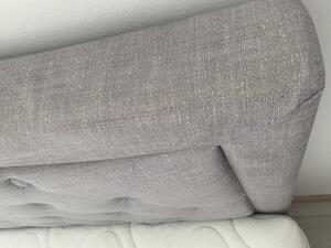 Łóżko tapicerowane ELECTRA 180 x 200 cm szare