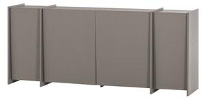 Szara komoda w dekorze jesionu 200x85x44 cm Brock – WOOOD