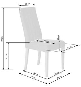 Tapicerowane krzesło do stylowej jadalni Cappuccino PIERCA