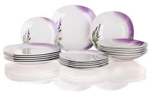 Banquet Lavender 18-częściowy zestaw talerzy