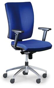 Antares Krzesło biurowe LEON PLUS, niebieski - stalowy krzyż