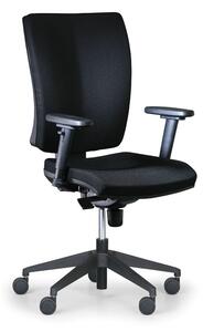 Antares Krzesło biurowe LEON PLUS, czarny - z podłokietnikami