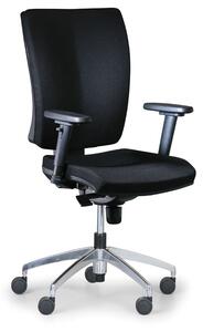 Antares Krzesło biurowe LEON PLUS, czarny - stalowy krzyż