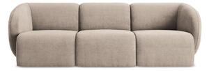 Jasnobrązowa sofa z tkaniny szenilowej 244 cm Lani – Makamii