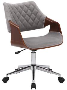 Pikowane krzesło biurowe Colt z podłokietnikami ze sklejki