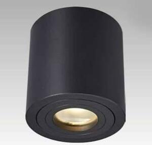 Sufitowa LAMPA spot RONDIP SL ACGU10-159 Zumaline okrągła OPRAWA metalowy downlight natynkowa tuba łazienkowa IP44 czarna - czarny