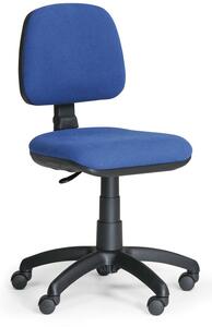 Krzesło biurowe MILANO bez podłokietników, niebieske