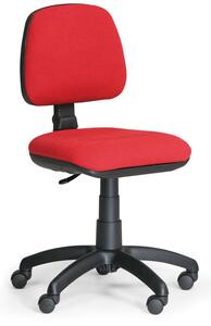 Biurowe krzesło MILANO bez podłokietników - czerwone