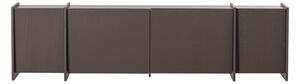 Ciemnobrązowa szafka pod TV w dekorze jesionu 200x53x44 cm Brock – WOOOD